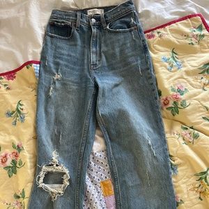 90s straight ultra high rise jeans